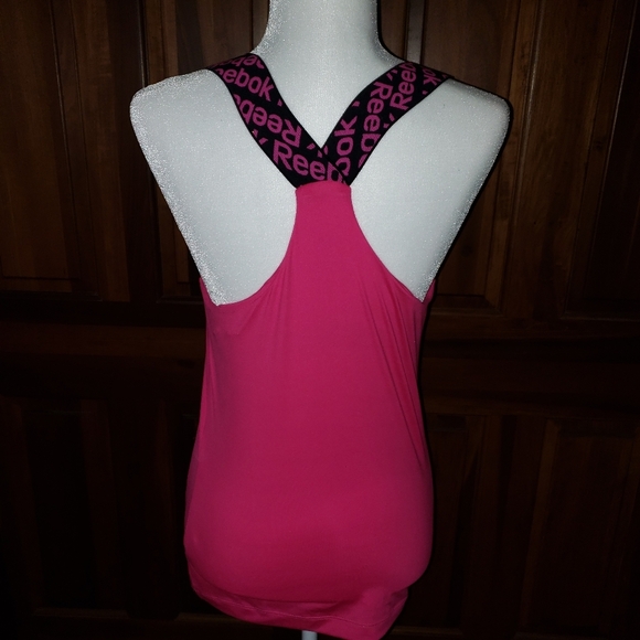 Workout Ready Reebok Misses sz M Hot Pink shirt Tank Top - Picture 4 of 7